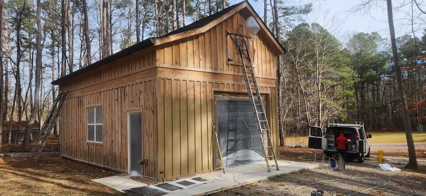 Exterior siding and stain