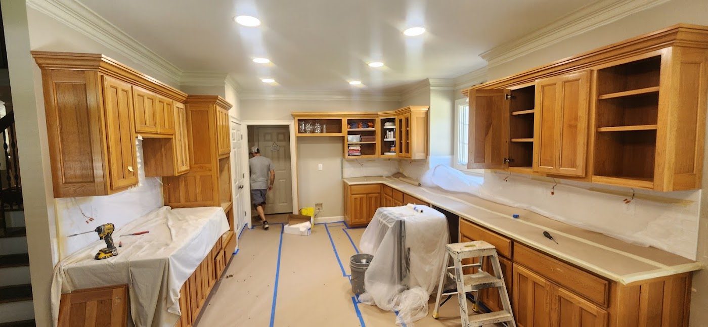 Kitchen painted by Quality Painting & Repairs